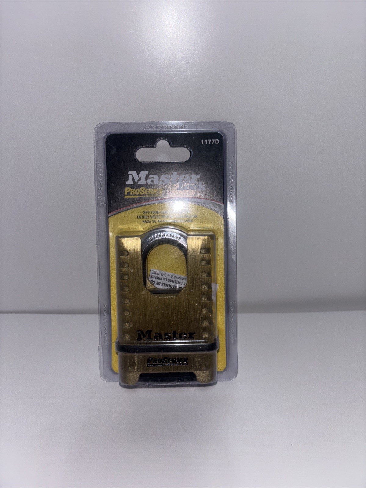 Combination Padlock: High Security, MASTER LOCK, Boron, Brass, Gold,