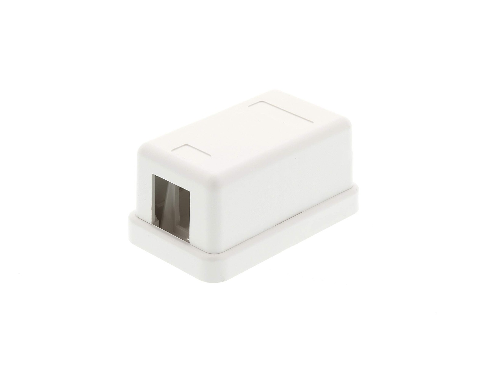 Networx 1-Port Ethernet Keystone Jack Surface Mount Box, 1 Port, White