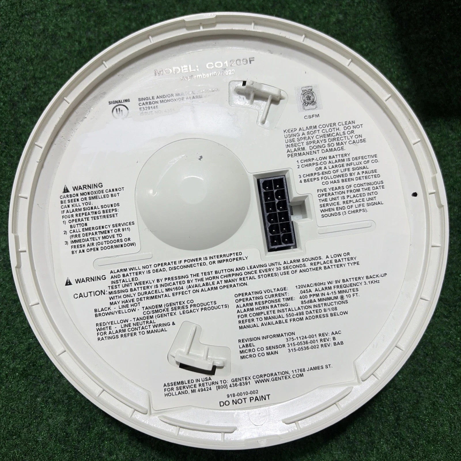 Gentex GN-503 CO1209/S1209