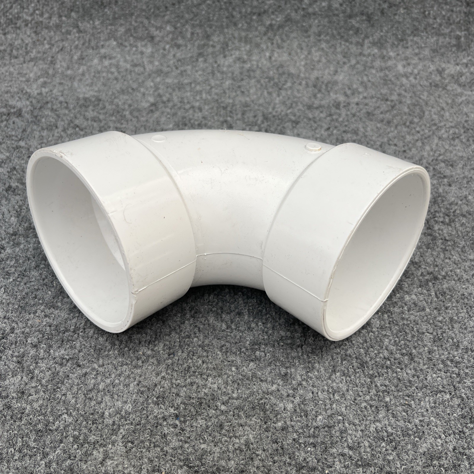 LOT OF 2 NIBCO 4807 Series PVC DWV Pipe Fitting, 90 Degree Elbow, 4" Hub