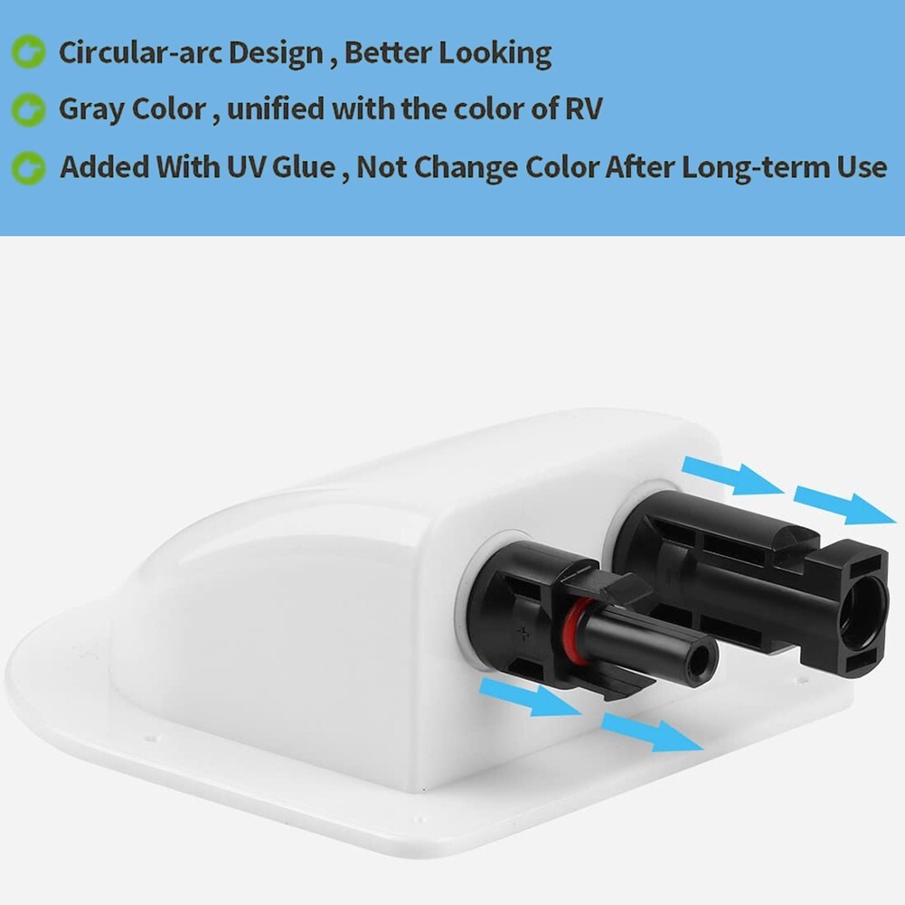Solar Cable Gland Solar Connect Box 12 X 9.5 X 4cm Waterproof Weatherproof