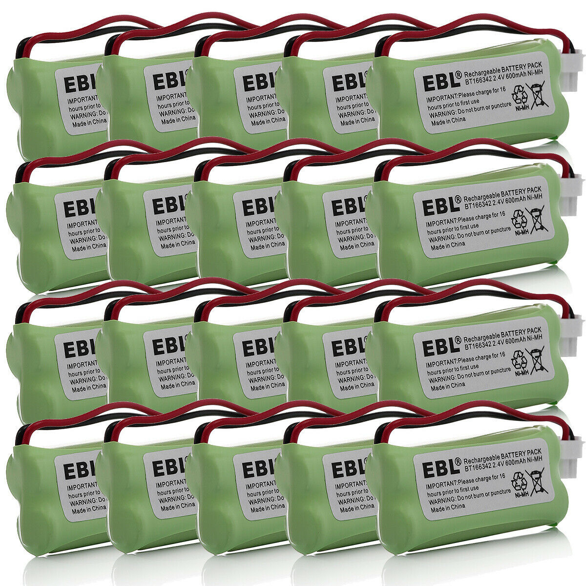 EBL BT166342 Cordless Phone Battery For VTech BT266342 BT183342 BT283342 LOT