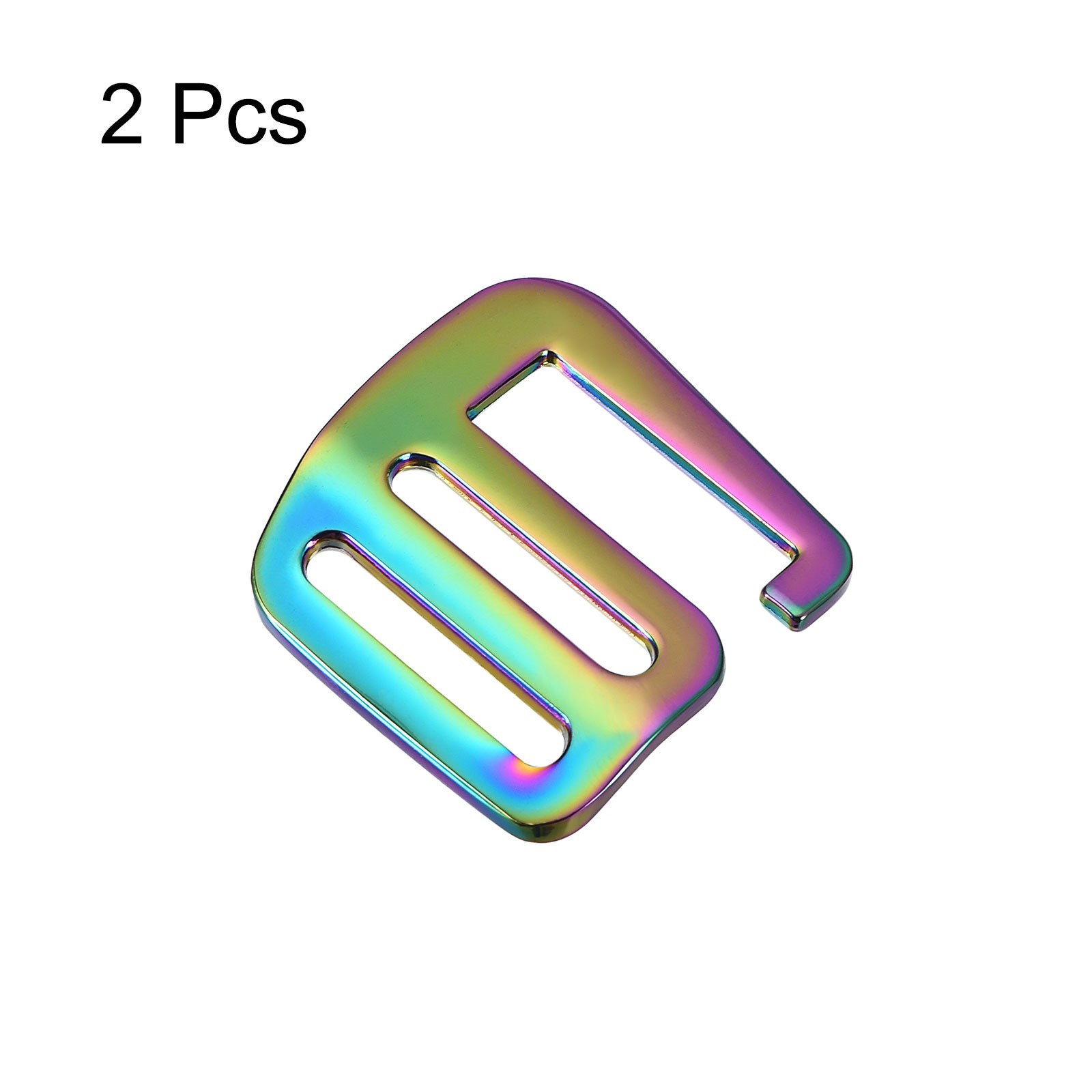 0.98" Webbing Release G Hook Buckle Adjuster for Backpack Strap, 2Pcs Multicolor