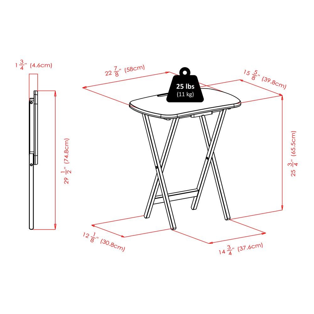 Lucca 5-Pc Snack Table Set