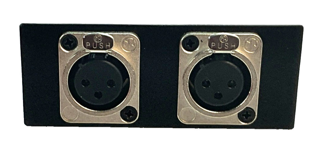 AAP DOUBLE- 3XLR FEMALE SOLDER CUP NEUTRIK BLACK, EXTRON PN: 70-103-14