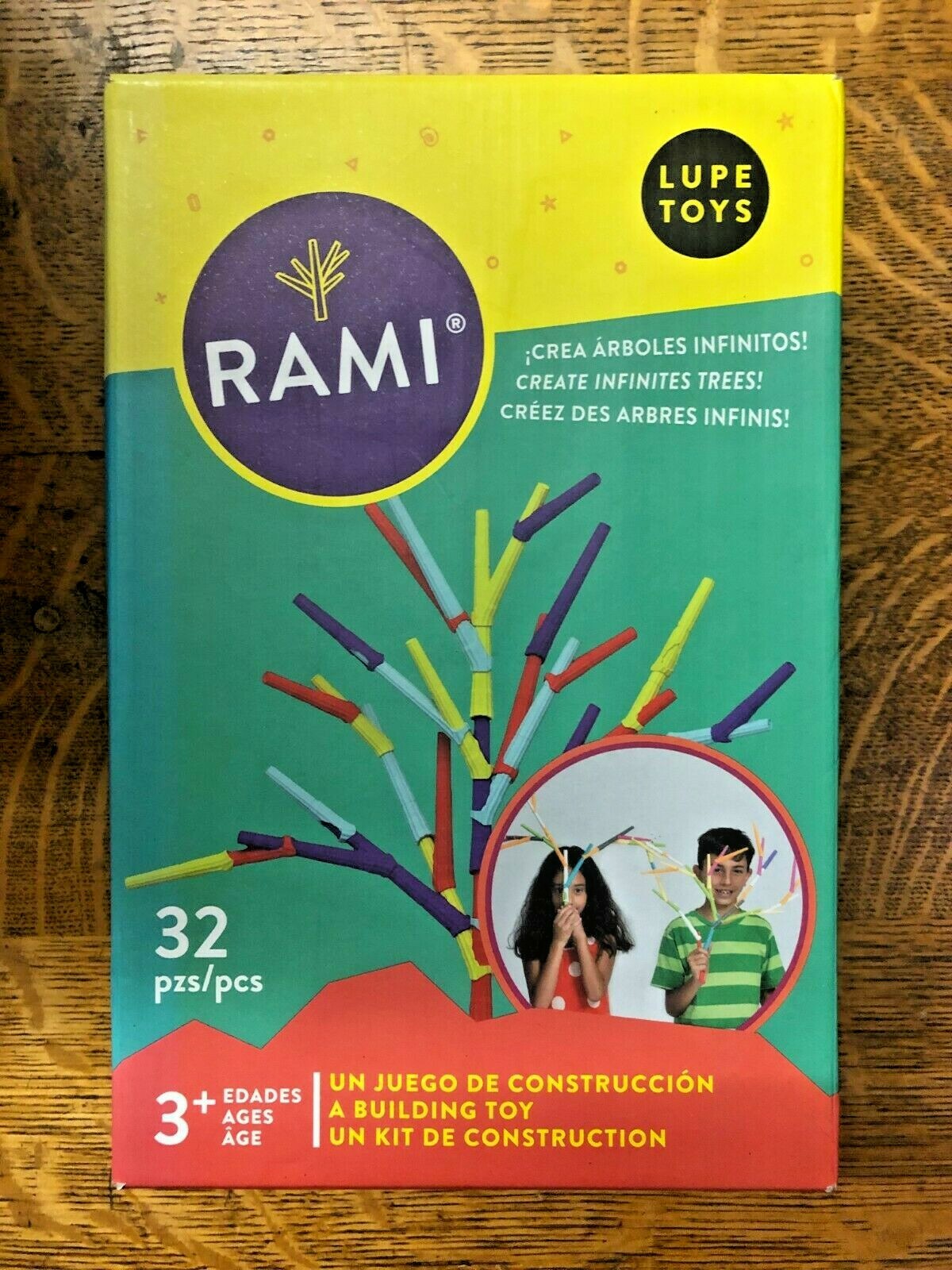 RAMI - Lupe Toys - A Building Toy - Inspired by Nature - 32 pieces (Ages 3 & up)