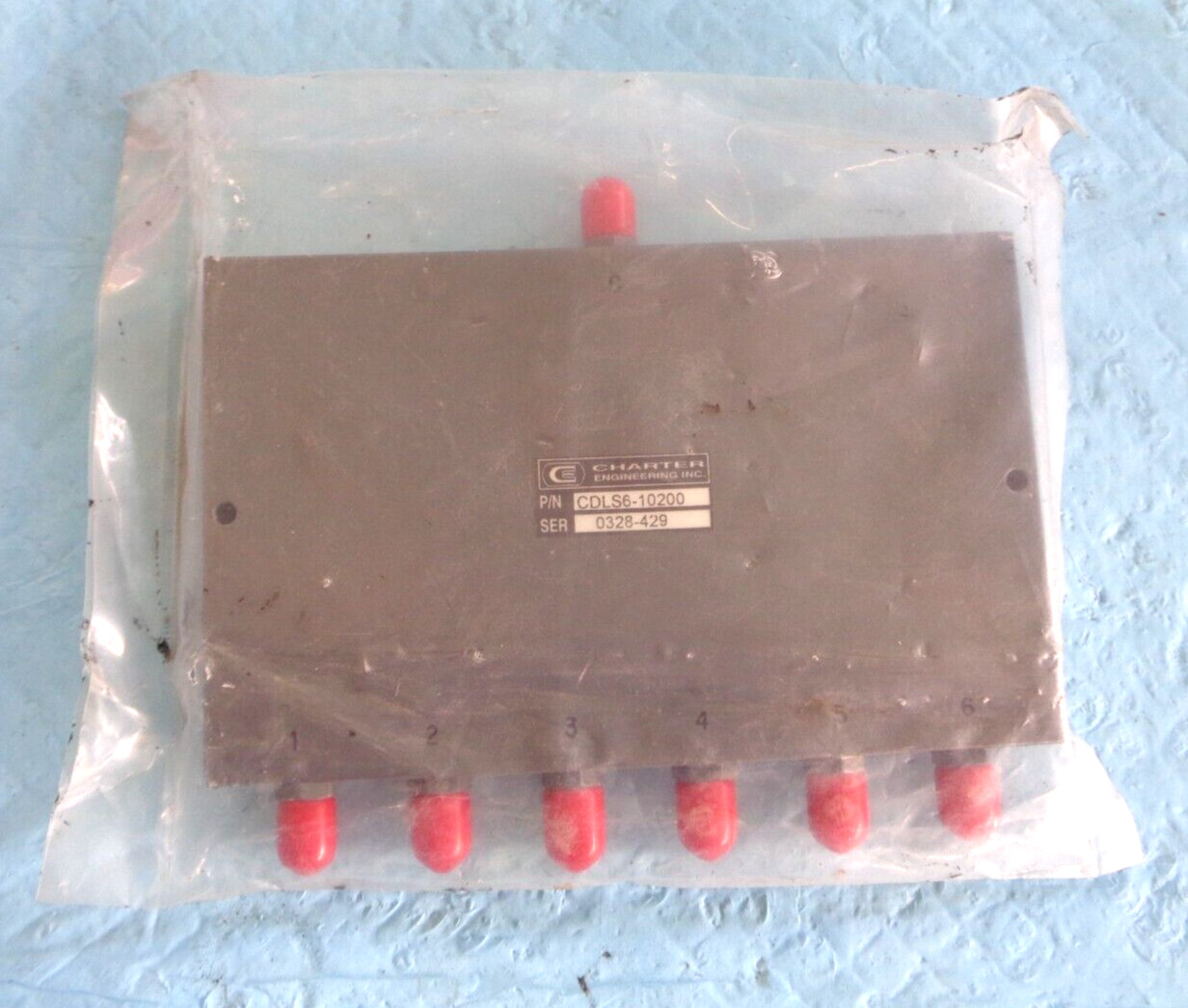 Charter Engineering CDLS6-10200 SMA RF Splitter Power Splitter 1:6 or 6:1 Split