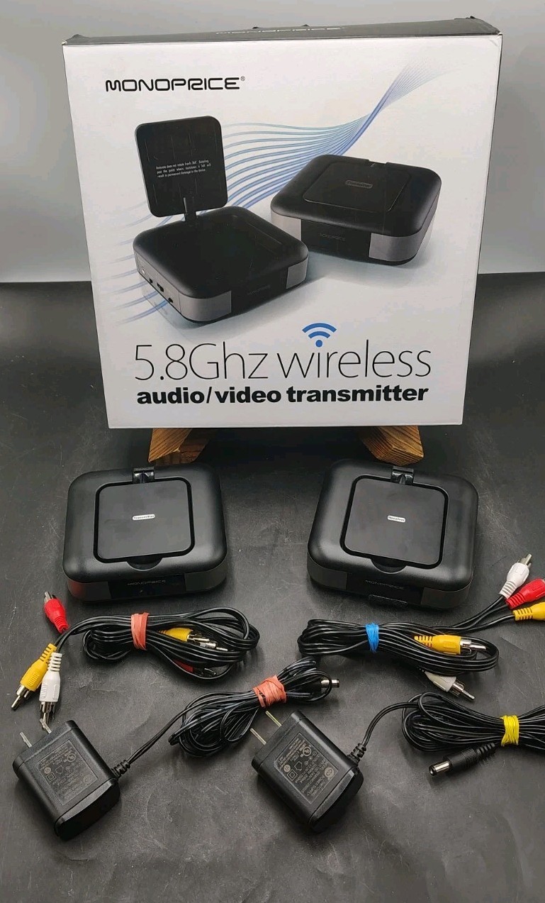 Monoprice 10247 5.8GHz Wireless Audio Video Transmitter Receiver Kit Tested