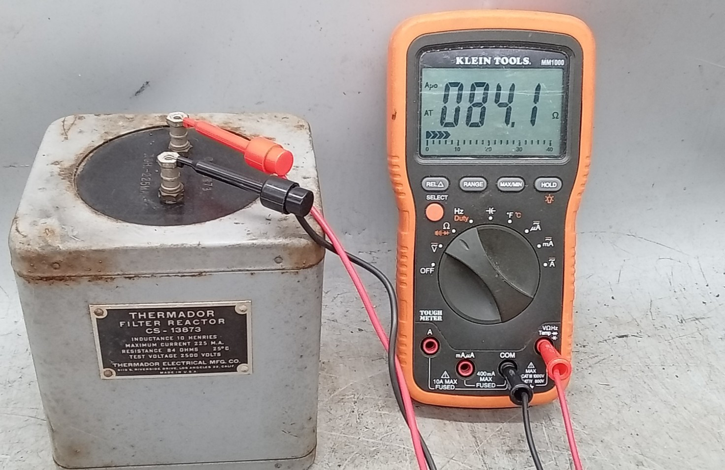 THERMADOR    / CS-13873   10 HY - 225 Ma - 84 OHMS  FILTER REACTOR  TRANSFORMER