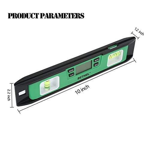 Digital Torpedo Level -10 Inch IP54 Digital Magnetized Level Protected