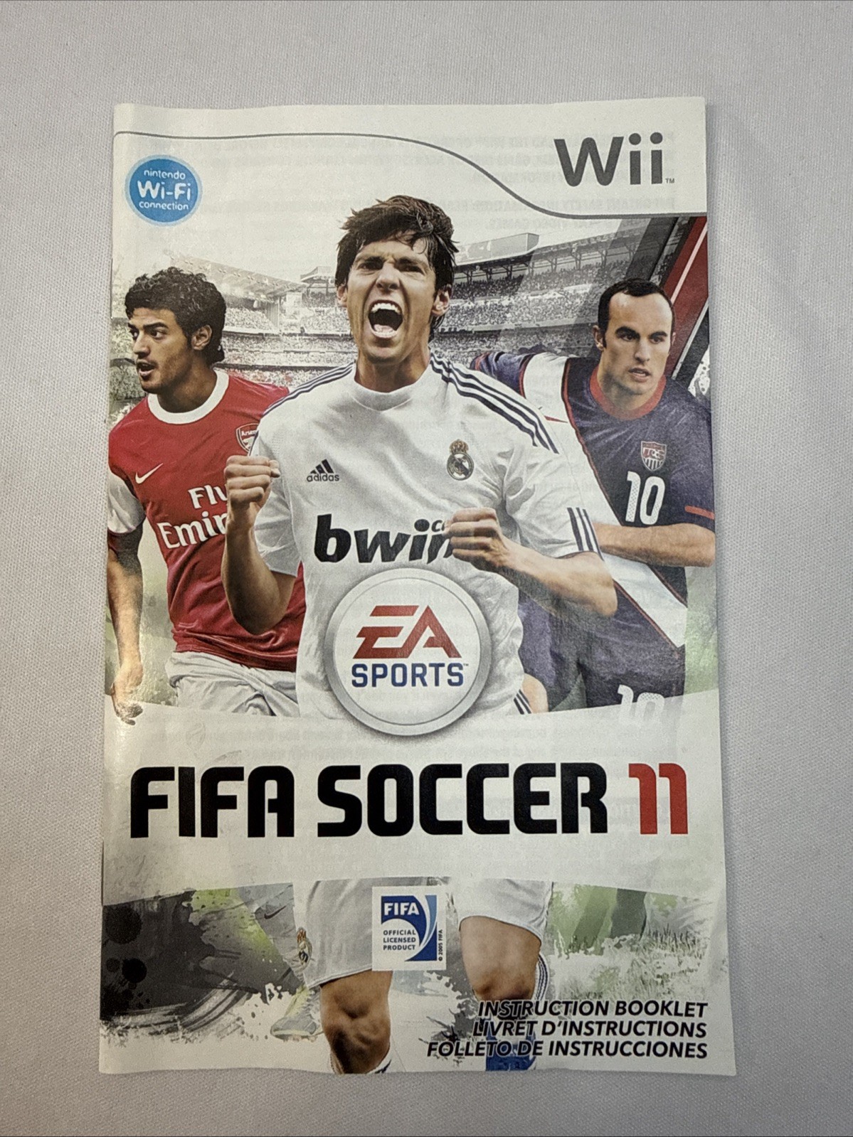 Wii Fifa Soccer 11 Replacement Manual Only