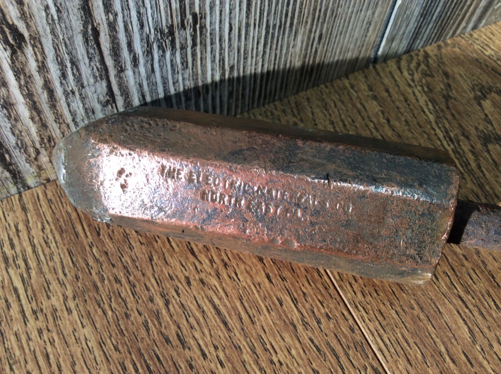 Antique Electric Materials Co. Soldering Iron Huge Copper Head E3