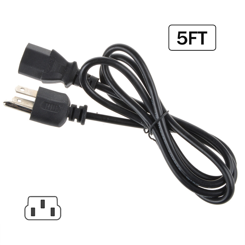 5ft AC Power Cord Cable Outlet Plug For Sony Bravia KDL-V32XBR1 32 HDTV LCD TV