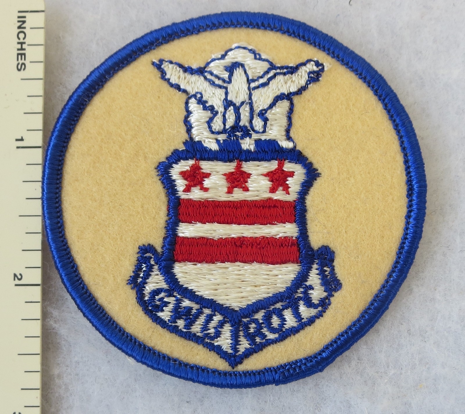 GWU ROTC PATCH GEORGE WASHINGTON UNIVERSITY US AIR FORCE Vintage USAF ORIGINAL