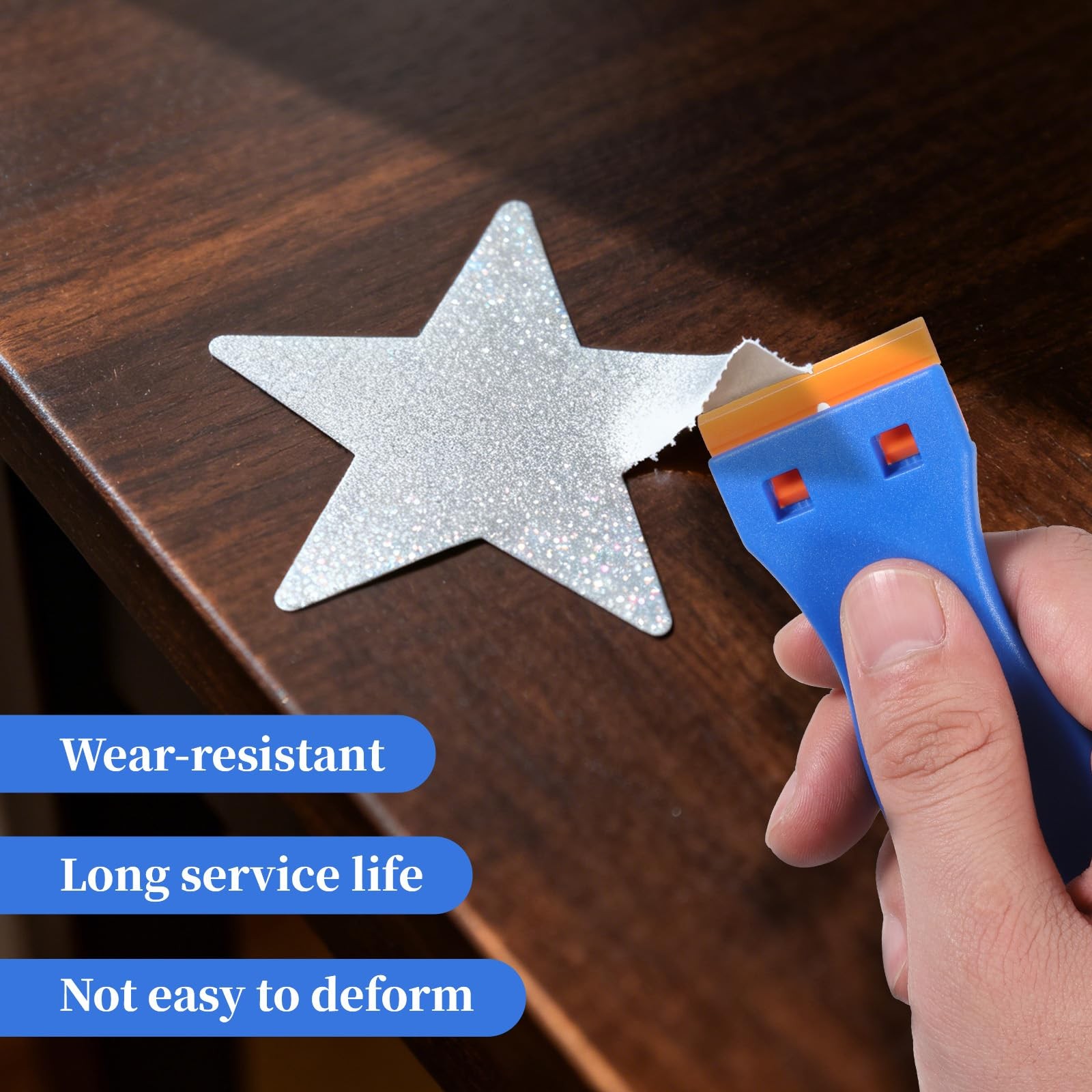 LIQWEI 2Pcs Plastic Razor Blade, Scraper, No Scratches Scrapers Tool...