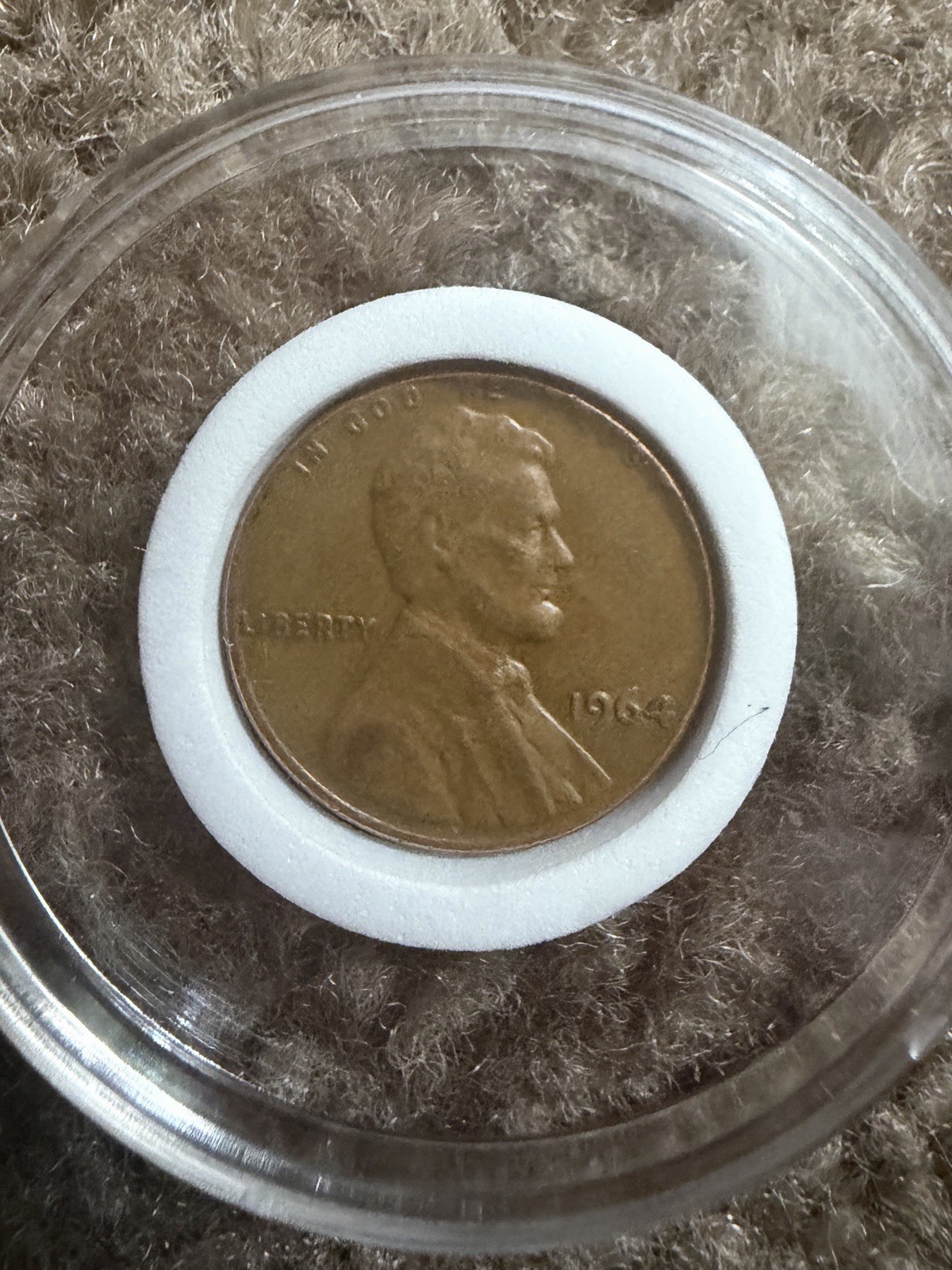 1964 penny no mint mark