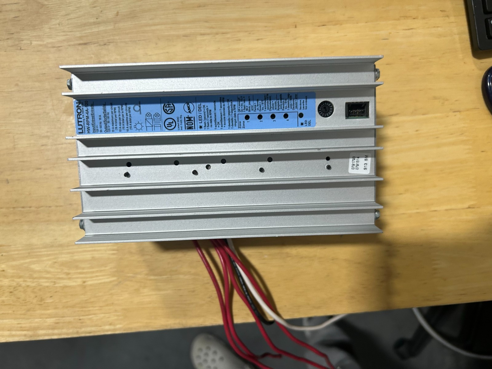 Lutron HW-RPM-4A-120 Homeworks Dimming RPM Module Remote Power Lighting
