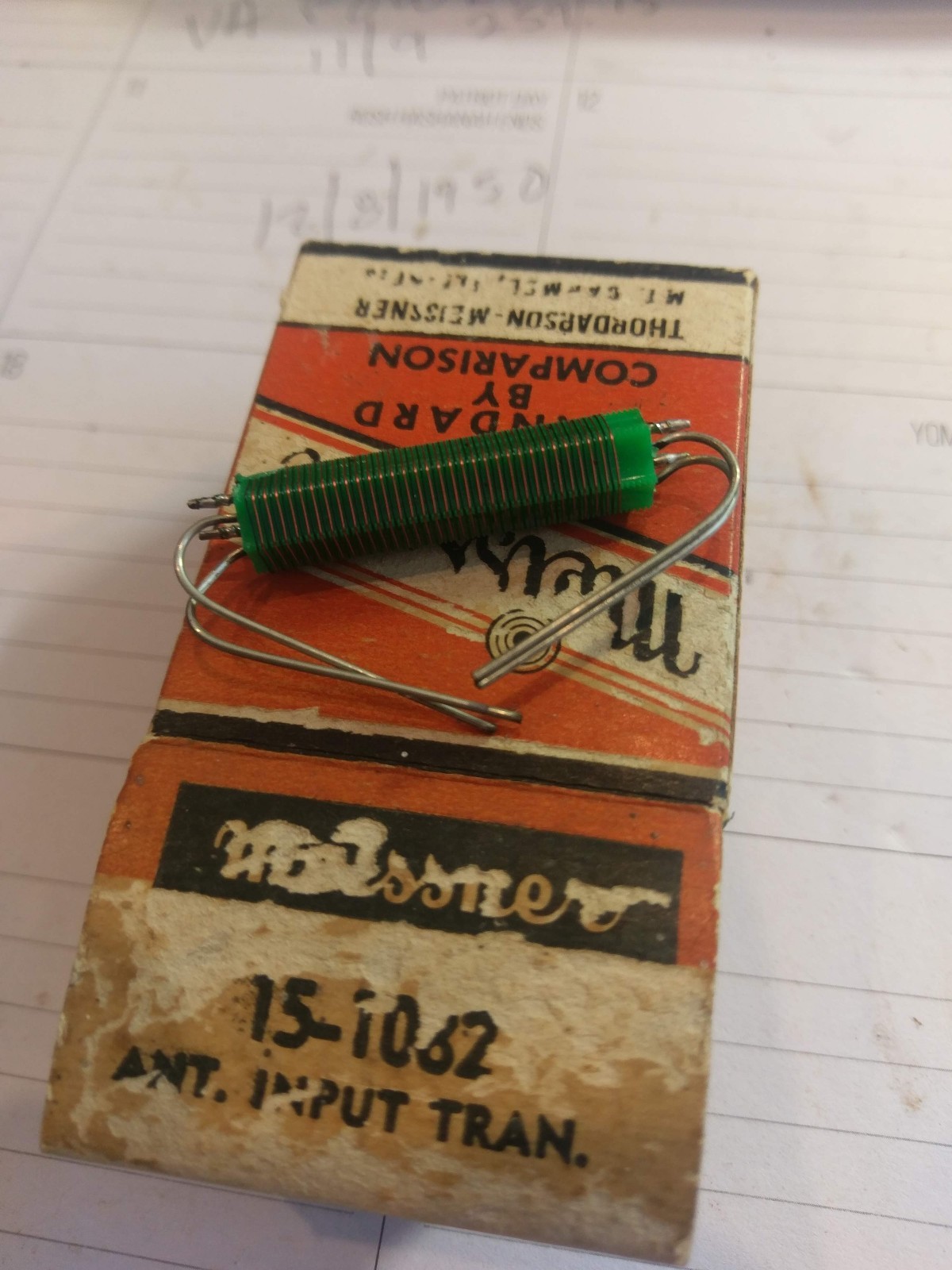 Vintage MEISSNER Ant. Input Transformer 15-1082 -  NOS