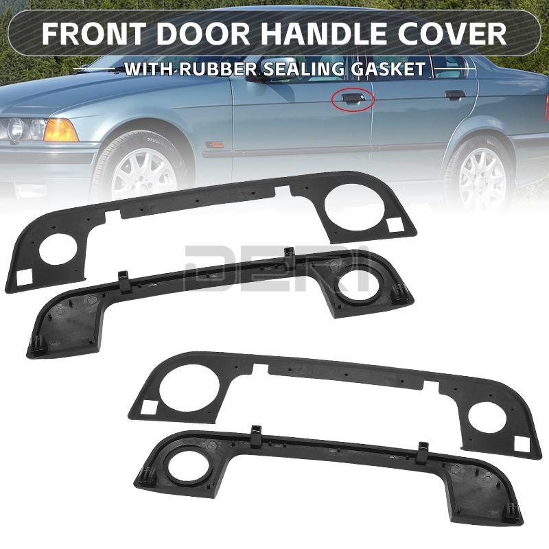 4x Front Door Handle Cover w/ Rubber Gasket for BMW E36 E34 E32 Z3 3 5 7 Series