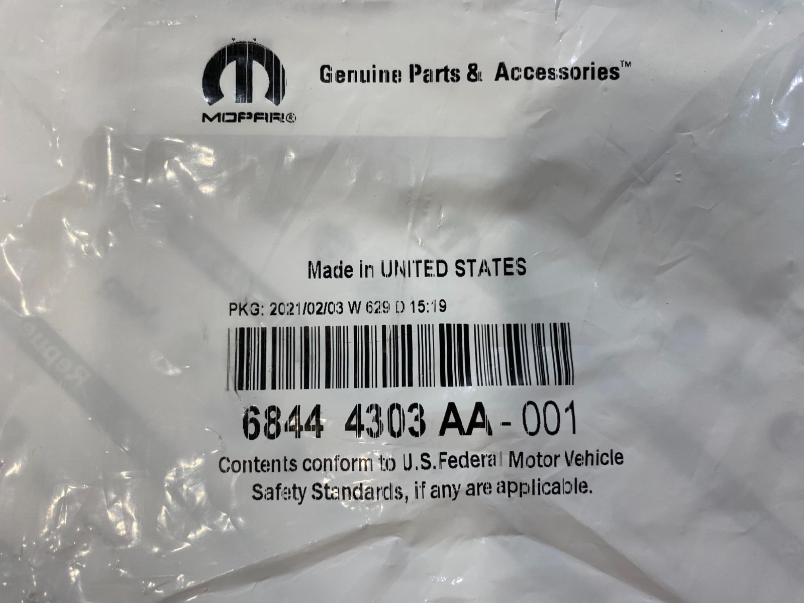 Mopar 68444303AA Fuse Z Case
