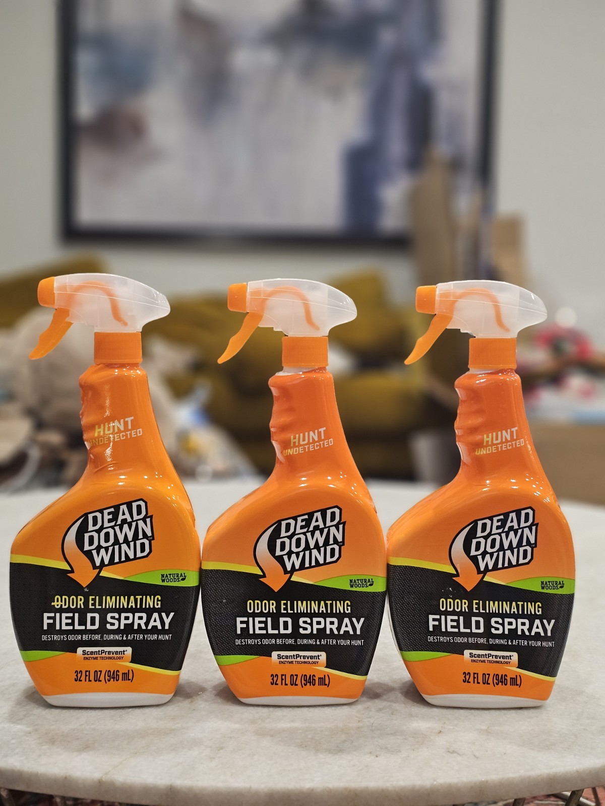 Dead Down Wind Field Spray Natural Woods 32 oz. NEW LOT OF 3