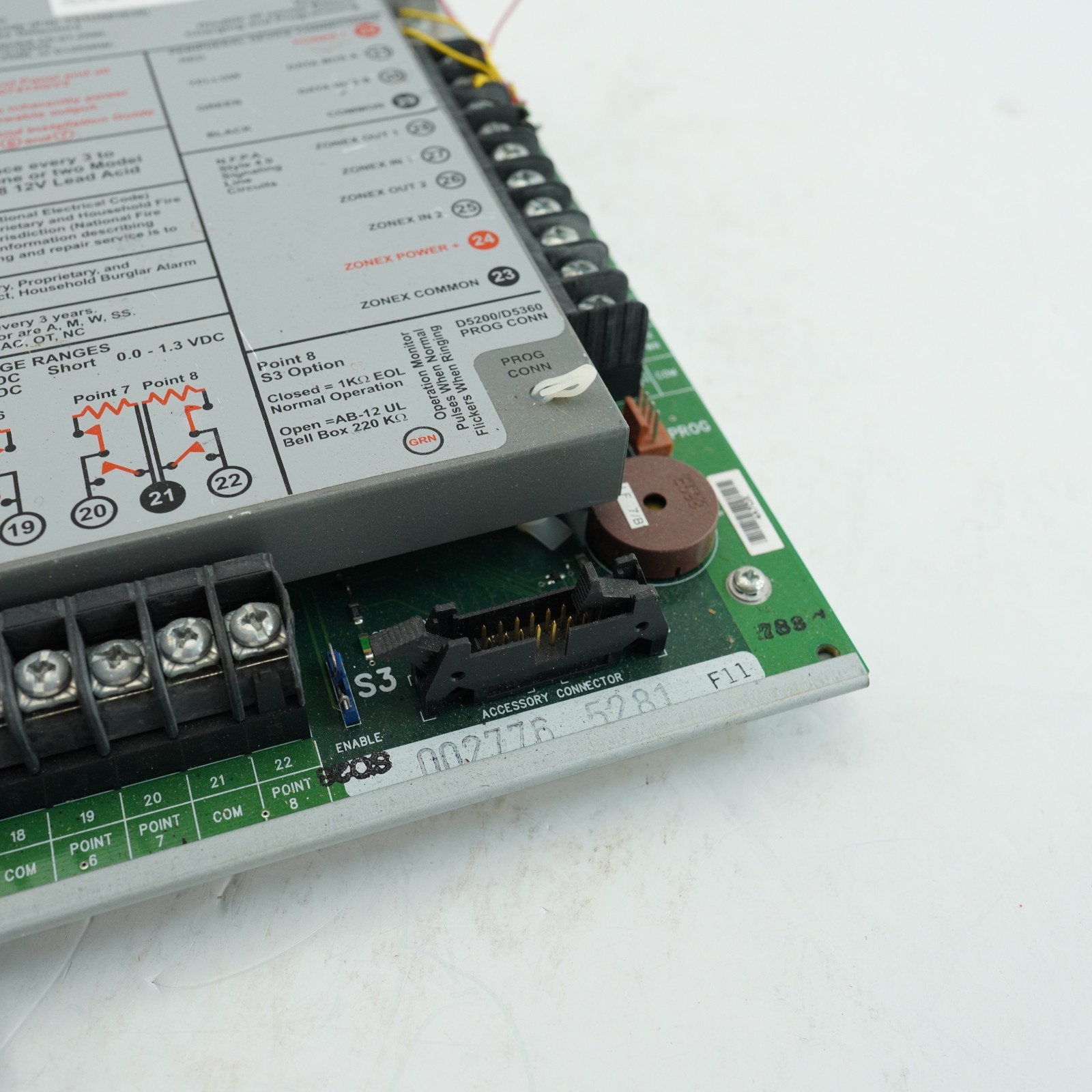 Bosch D9412GV2 Commercial Protected Premises Control Panel UNTESTED AS FOUND
