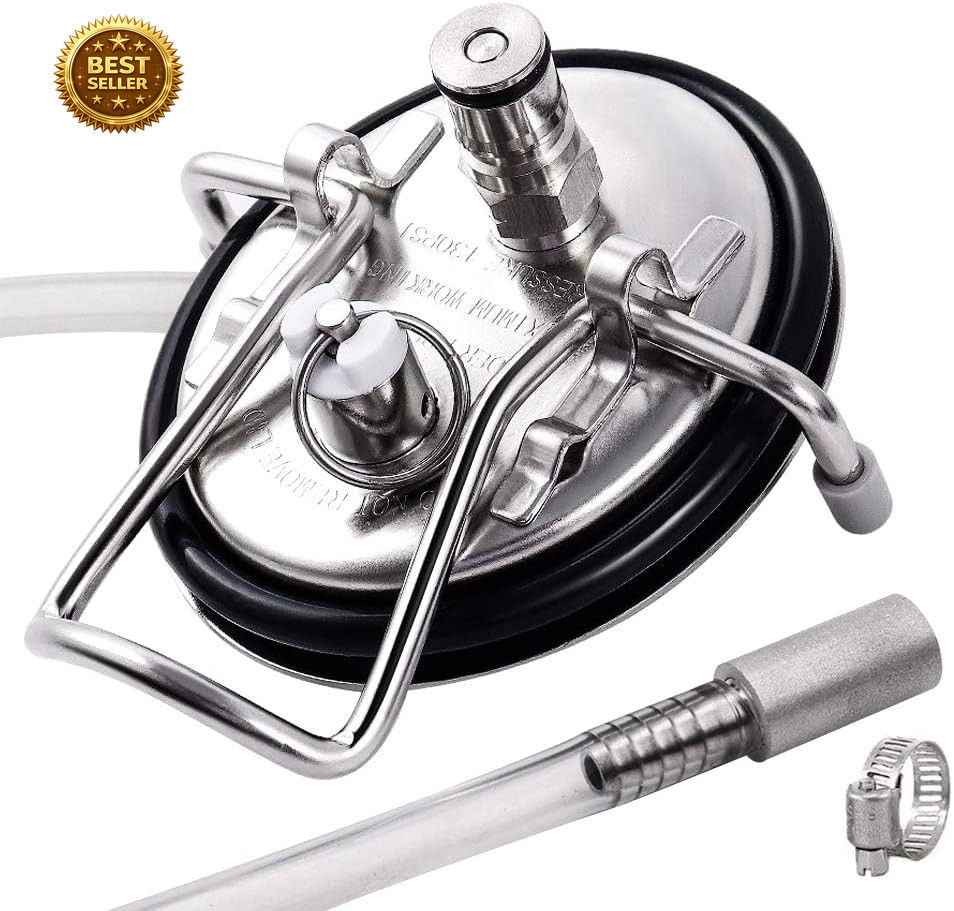 Carbonation Keg Lid Corny Keg Lid Stainless Steel 304 Homebrew Beer Kit