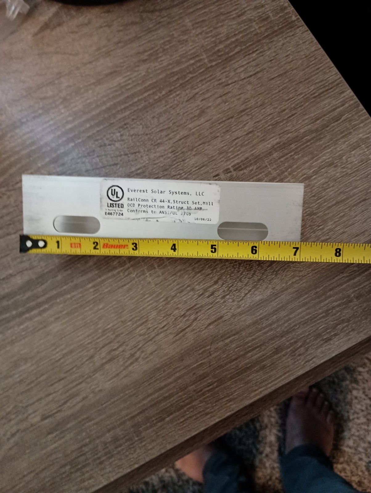 K2 Systems Rail Connector CR 44-X, Set, Mill, 4000051, QTY = 14
