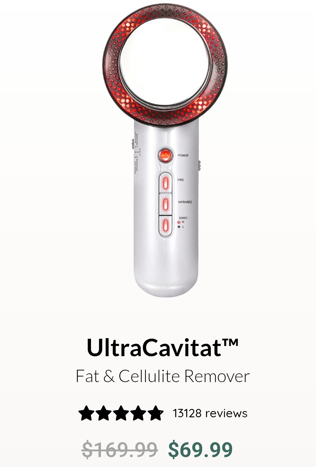 UltraCavitat Ultrasonic Cavitation EMS Body Massager with Pads with gel