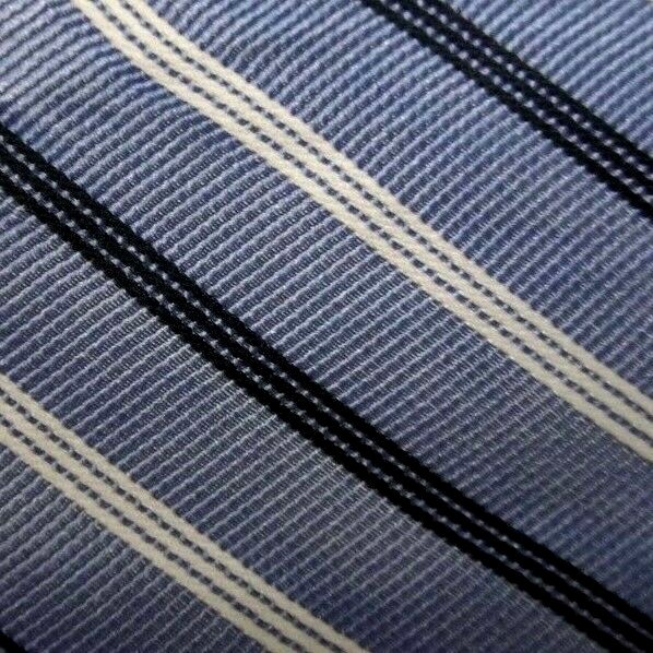 Bow Tie Men Silk Blue Striped SELF TIE Bowtie