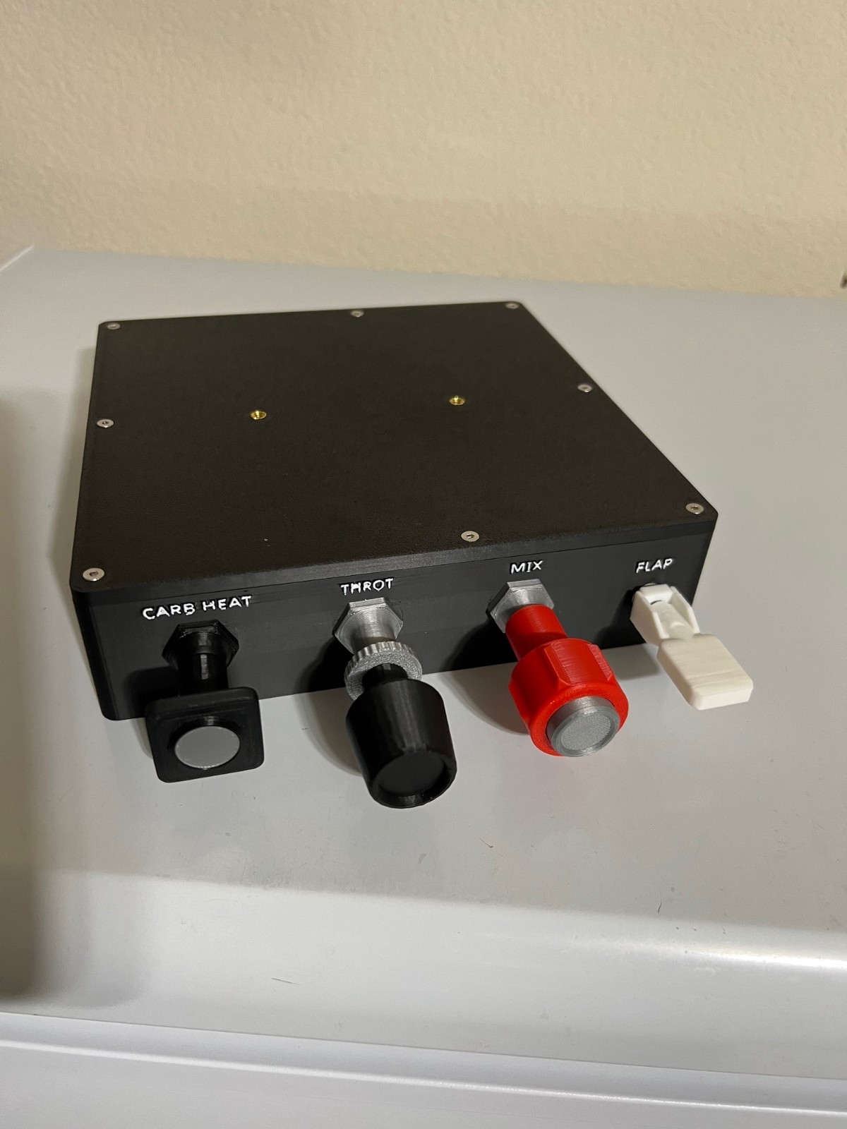 Cessna Throttle Quadrant Mixture Carb Heat Flaps Controller for Flight Sims