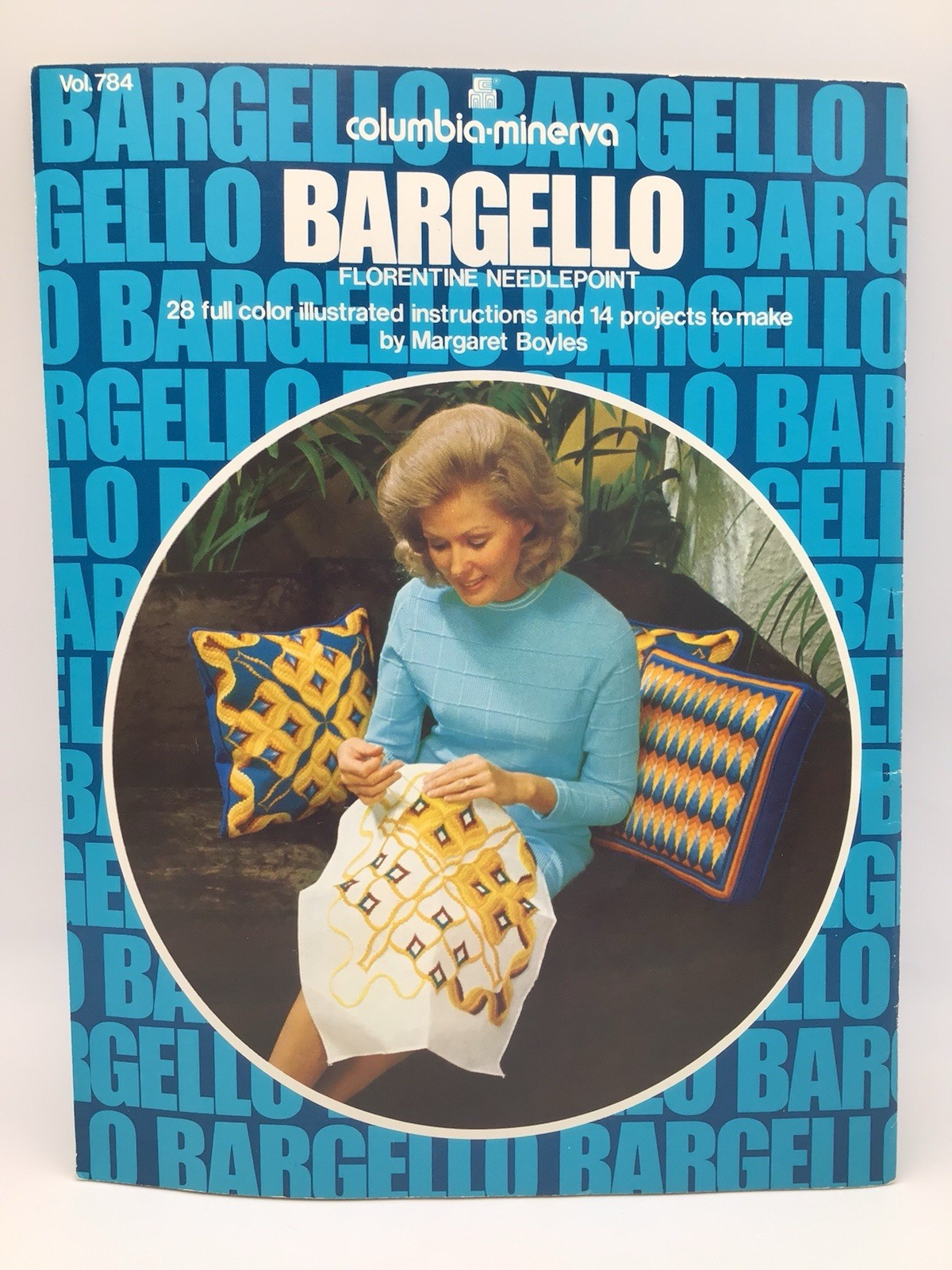 Bargello Needlepoint Book 1974 Vol 784 Columbia- Minerva 14 Projects