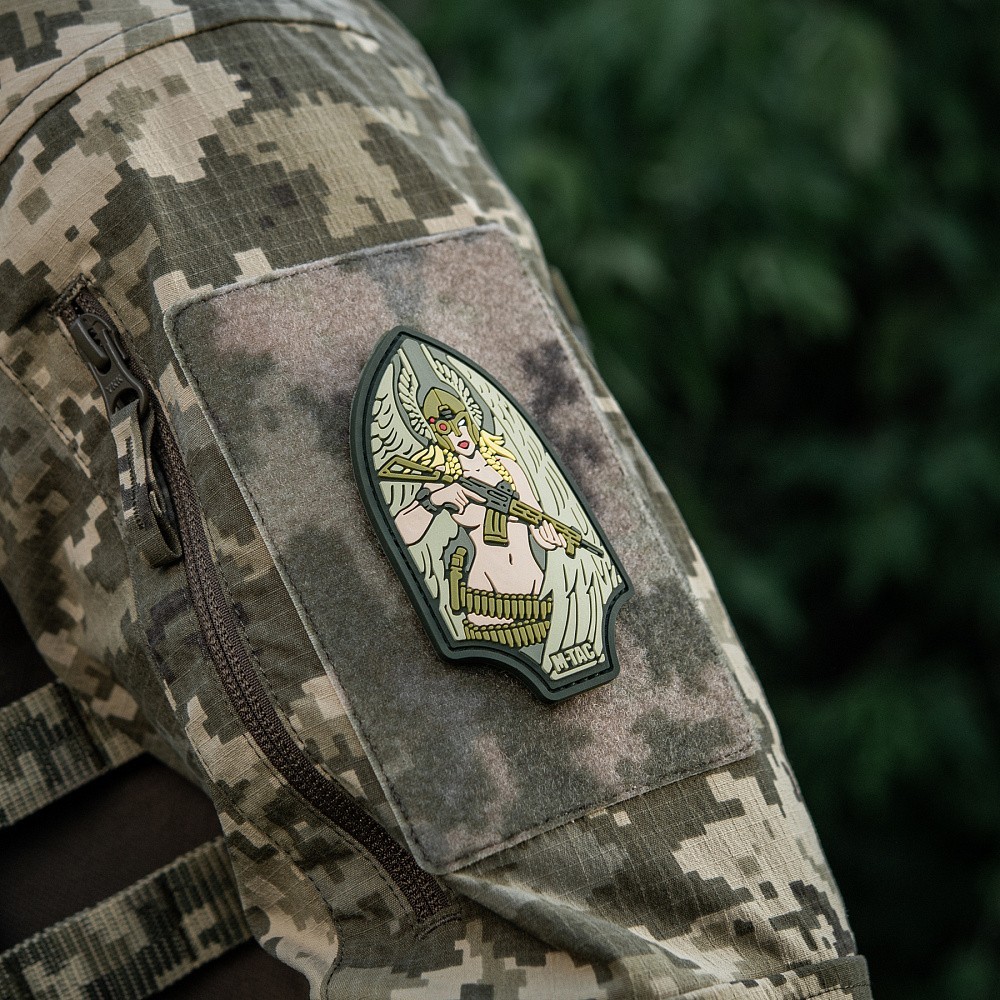 VALKYRIE Valkyrie Morale PVC 3D Patch ARMY WAR Ukraine arrowhead OLIVE