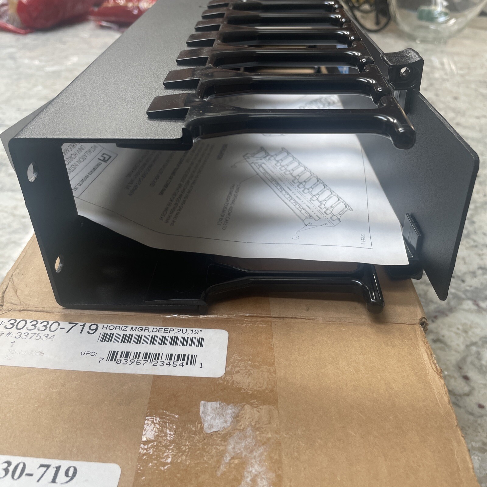 CPI 30330-719 Universal Horizontal Cable Manager Single-Sided