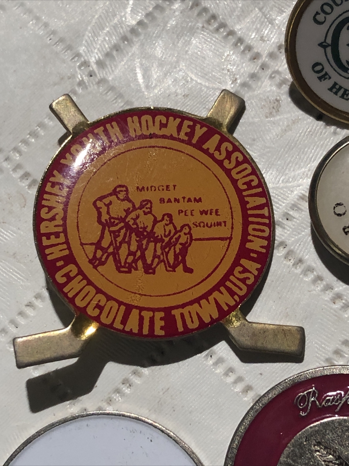 Vintage (19) Golf Ball Marker Lot Various Golf & Country Clubs Hershey