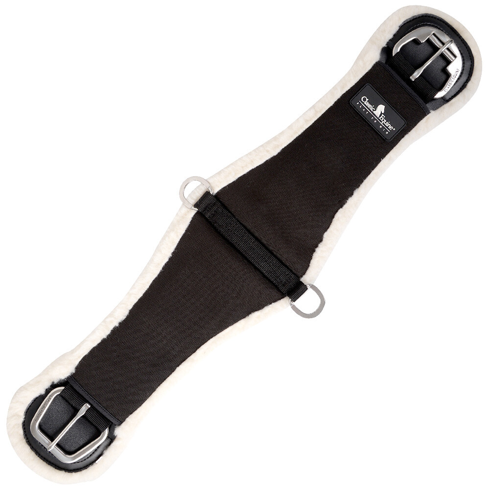CLASSIC EQUINE Sensorflex Fleece/Nylon Padded Roper Cinch with Steel Hardware