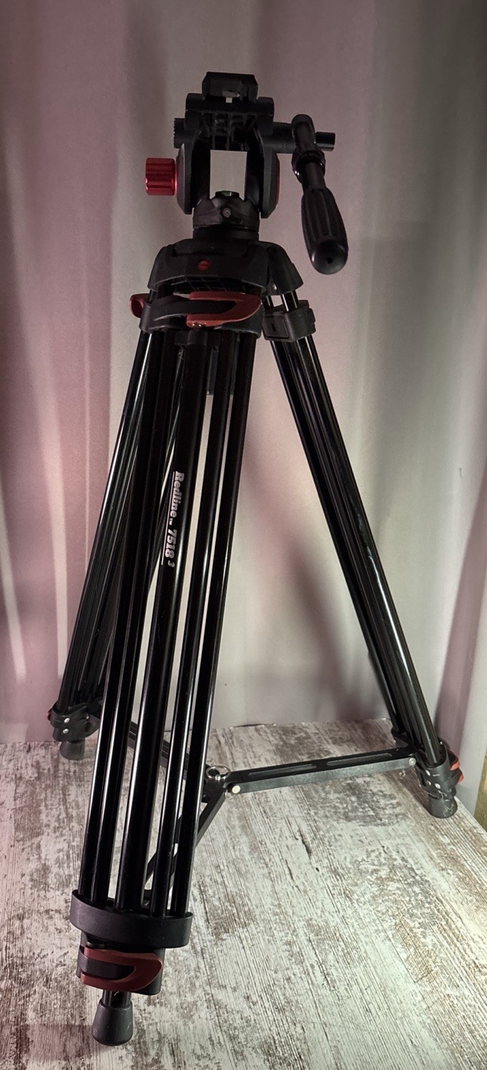 Redline 7518 Professional Digital Video Camera Tripod F18 Fluid Head Heavy Duty