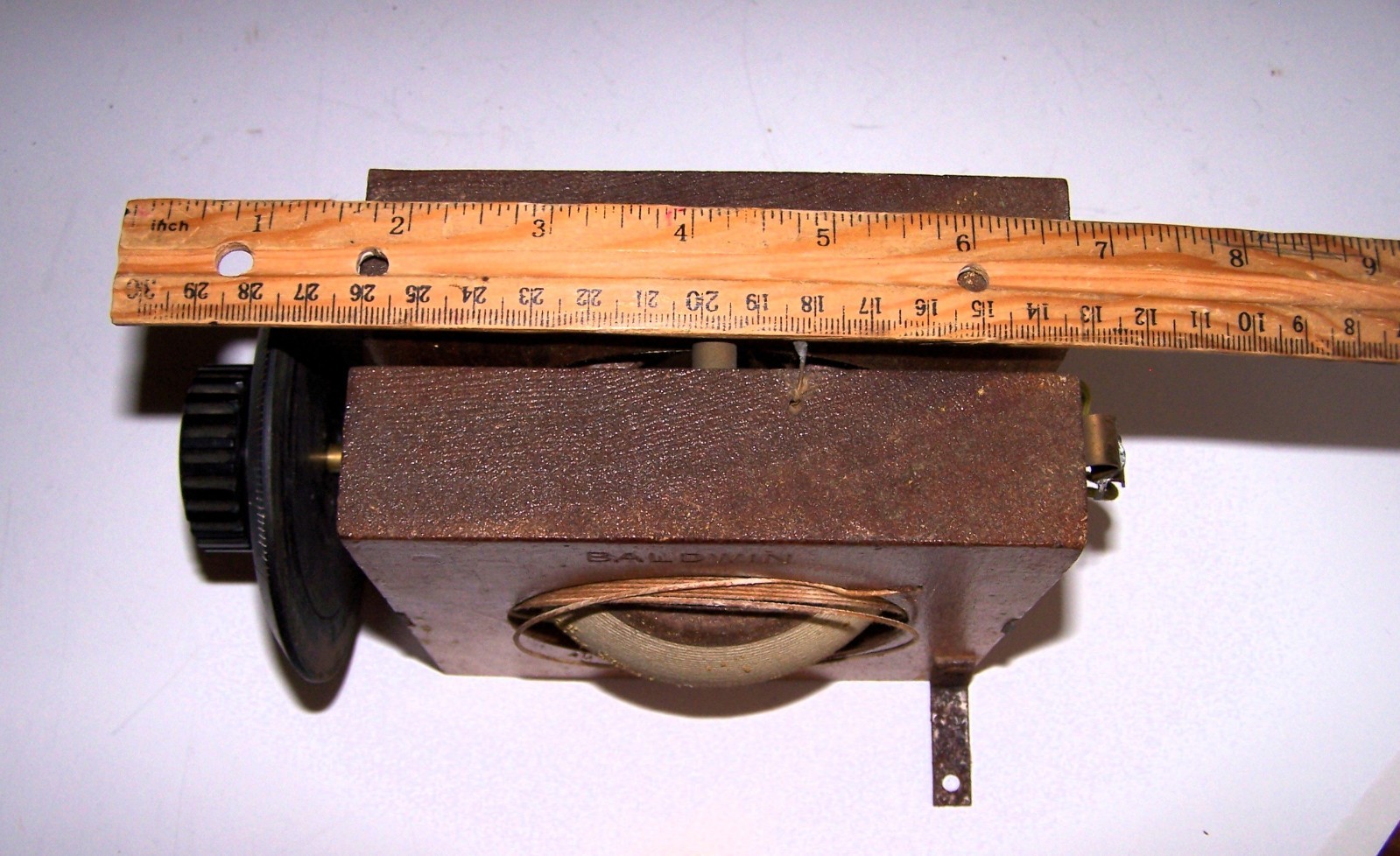 1920's Baldwin Tuning Coil Assembly With 0-100 Dial AndTerminal Thumb Screws