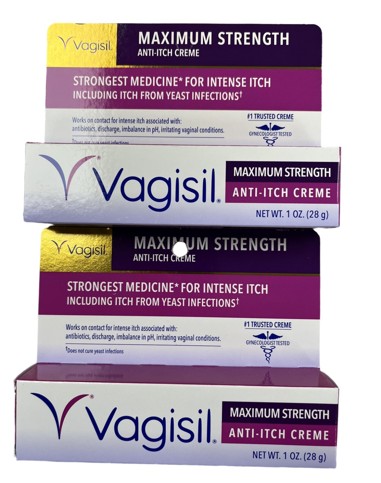 Vagisil Anti-Itch Creme Maximum Strength 1oz ( 2 pack ) --
