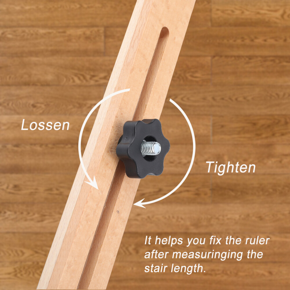 Stair Tread Template Tool 30-49" Shelf Scribe Layout Tool 0-270° Adjuatable