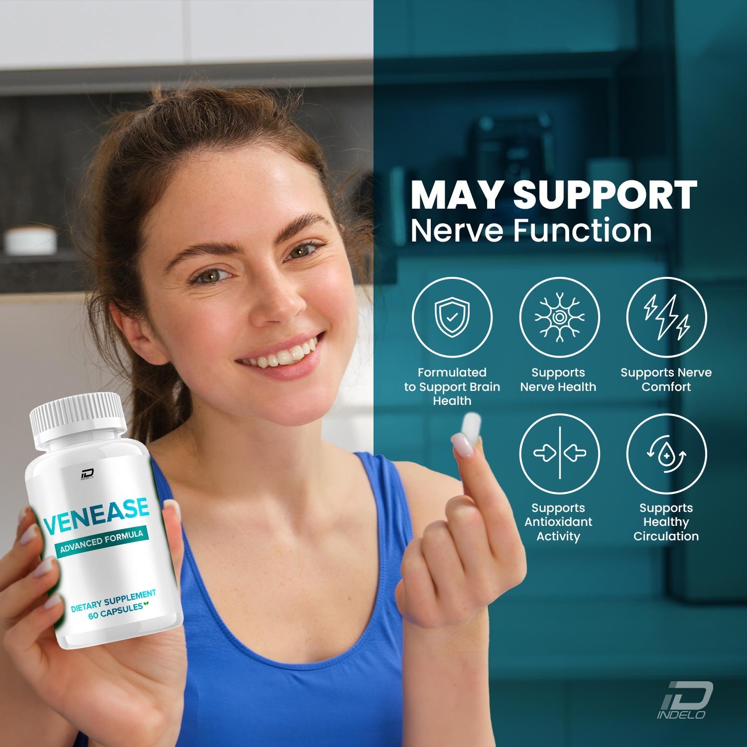 (3 Pack) Venease Capsules – Venease Natural Blend Glycogen Support