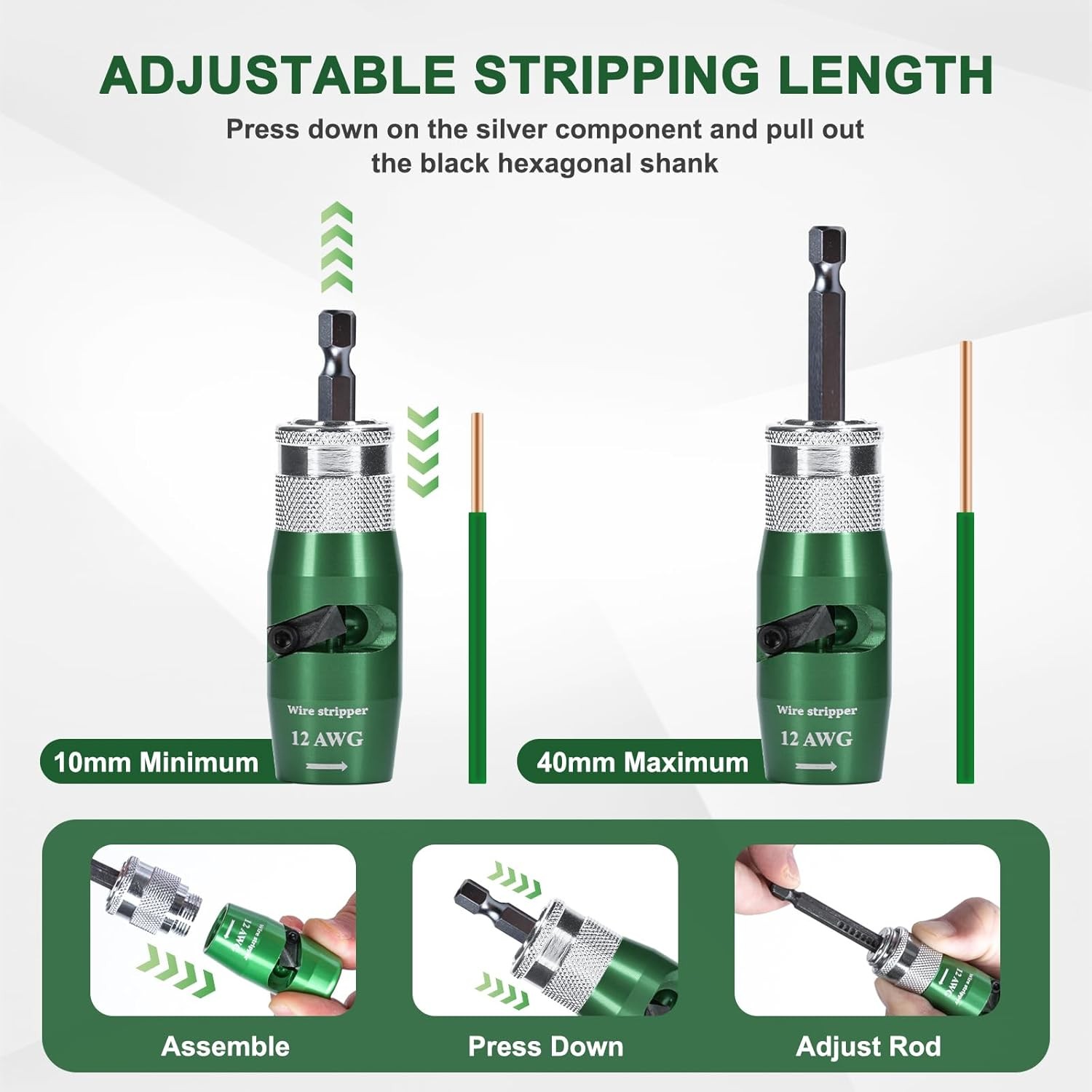 7-In-1 Wire Stripper Wire Stripping and Twisting Tool Upgraded Version