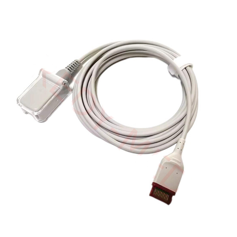 Red LNC M20-10 Patient SpO2 Adapter Cable Compatible with Masimo Rad-97 4253