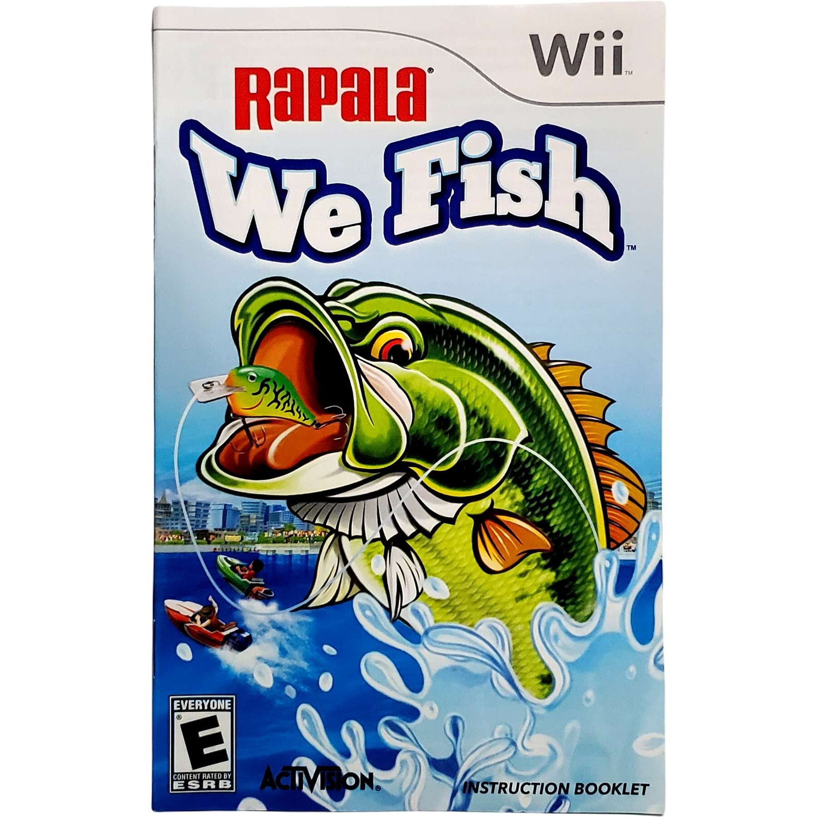 (Manual Only) Rapala We Fish - Nintendo Wii Excellent Tested Original