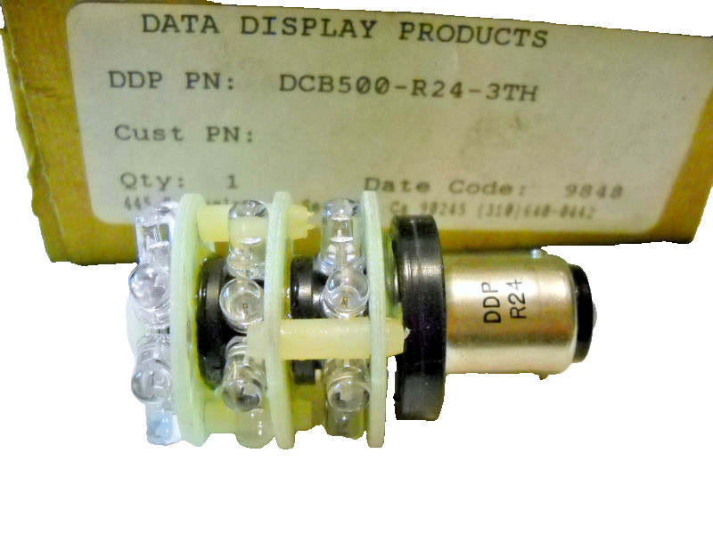 New Data Display Products LED Cluster Lamp, DCB500-R24-3TH