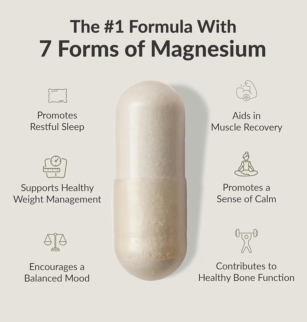 Bioptimizers Magnesium Breakthrough all 7 essential forms, 60 capsules