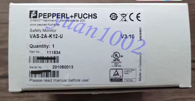 NEW PEPPERL+FUCHS VAS-2A-K12-U 111534 Safety relay Fast delivery