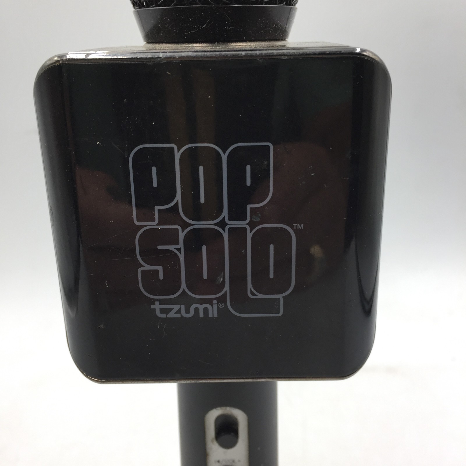 Pop Solo LED Karaoke BLACK Microphone ONLY No Cables