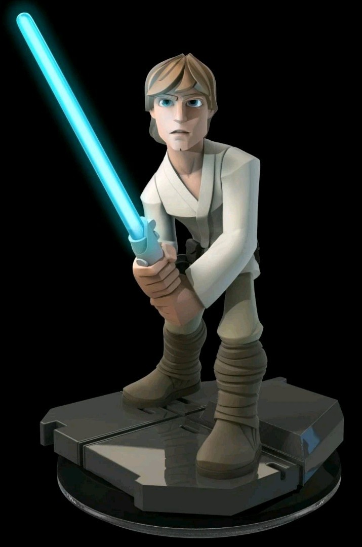Disney Infinity 3.0 Star Wars Luke Skywalker Light FX Character Figure - Glowing