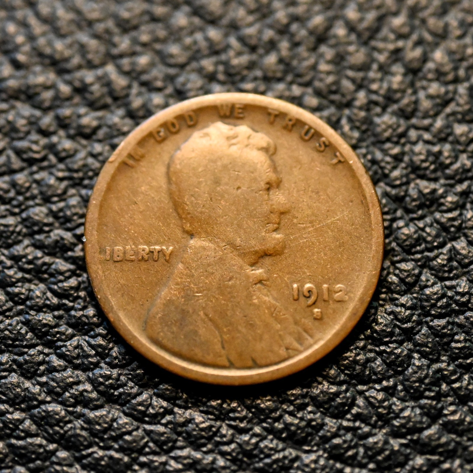 1912-S Lincoln Cent ~ ABOUT GOOD (AG) Condition ~ COMBINED SHIPPING!